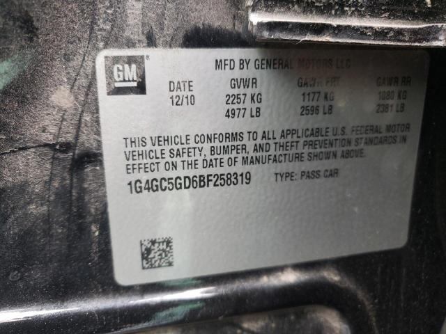 Photo 9 VIN: 1G4GC5GD6BF258319 - BUICK LACROSSE C 