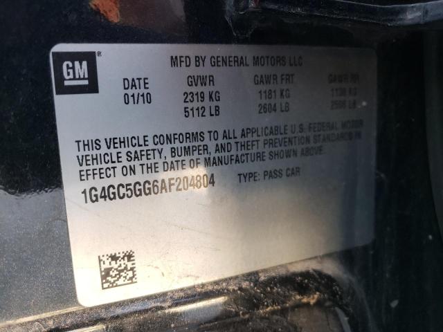 Photo 9 VIN: 1G4GC5GG6AF204804 - BUICK LACROSSE C 