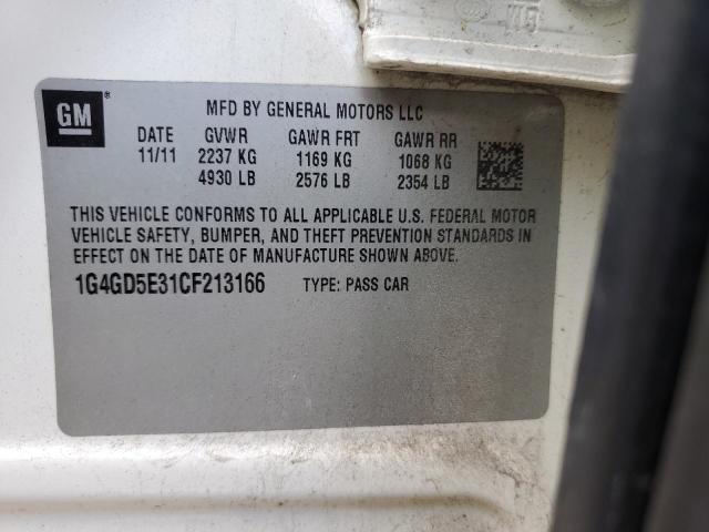 Photo 12 VIN: 1G4GD5E31CF213166 - BUICK LACROSSE P 