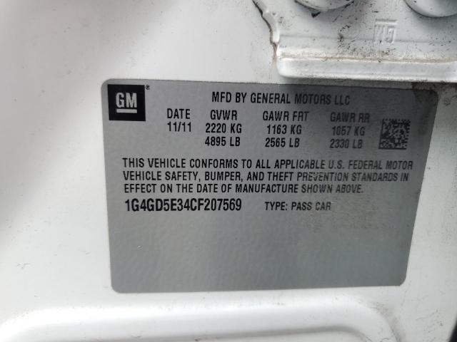 Photo 11 VIN: 1G4GD5E34CF207569 - BUICK LACROSSE P 