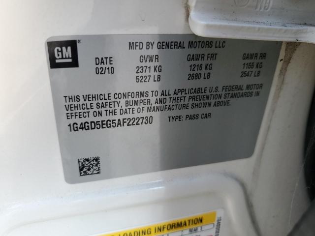 Photo 11 VIN: 1G4GD5EG5AF222730 - BUICK LACROSSE C 