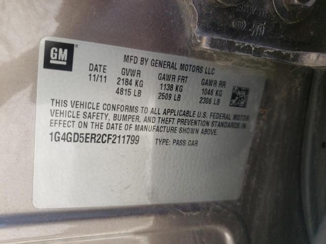 Photo 9 VIN: 1G4GD5ER2CF211799 - BUICK LACROSSE P 