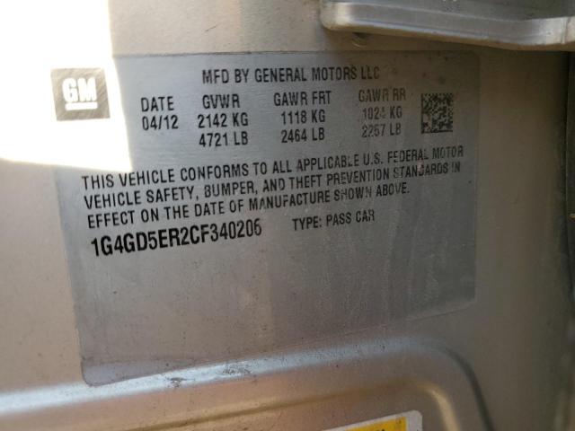 Photo 11 VIN: 1G4GD5ER2CF340206 - BUICK LACROSSE P 