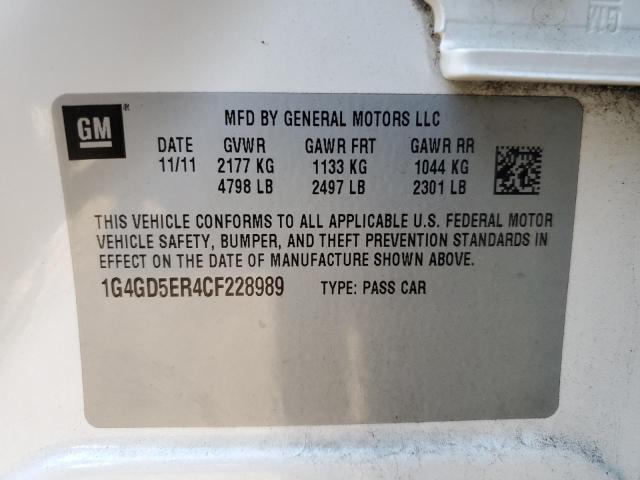 Photo 11 VIN: 1G4GD5ER4CF228989 - BUICK LACROSSE P 