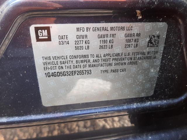 Photo 9 VIN: 1G4GD5G32EF265793 - BUICK LACROSSE P 