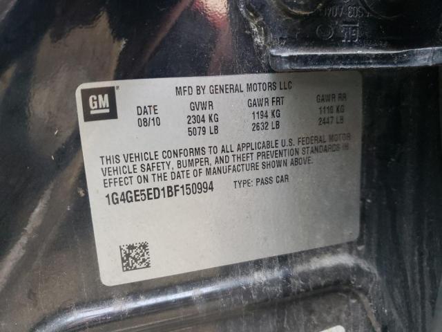 Photo 9 VIN: 1G4GE5ED1BF150994 - BUICK LACROSSE C 