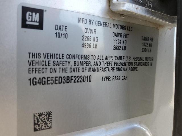 Photo 11 VIN: 1G4GE5ED3BF223010 - BUICK LACROSSE 