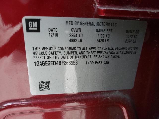 Photo 9 VIN: 1G4GE5ED4BF263953 - BUICK LACROSSE C 