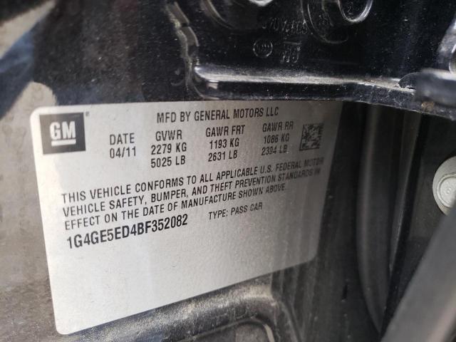 Photo 9 VIN: 1G4GE5ED4BF352082 - BUICK LACROSSE C 