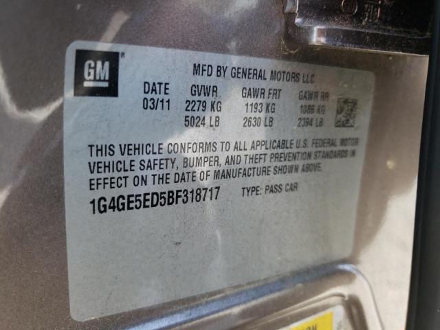 Photo 9 VIN: 1G4GE5ED5BF318717 - BUICK LACROSSE C 