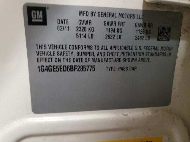 Photo 11 VIN: 1G4GE5ED6BF285775 - BUICK LACROSSE C 