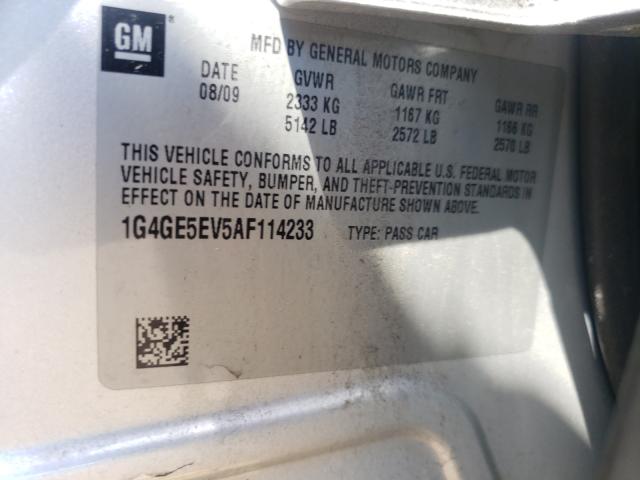 Photo 9 VIN: 1G4GE5EV5AF114233 - BUICK LACROSSE 