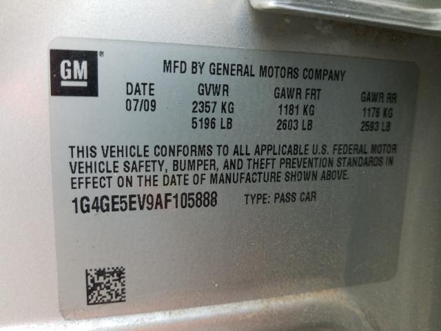 Photo 9 VIN: 1G4GE5EV9AF105888 - BUICK LACROSSE C 