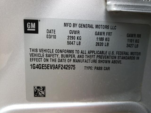 Photo 9 VIN: 1G4GE5EV9AF242975 - BUICK LACROSSE C 