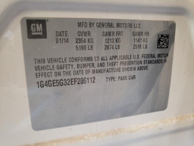 Photo 9 VIN: 1G4GE5G32EF206112 - BUICK LACROSSE P 