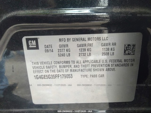 Photo 8 VIN: 1G4GE5G35FF179053 - BUICK LACROSSE 