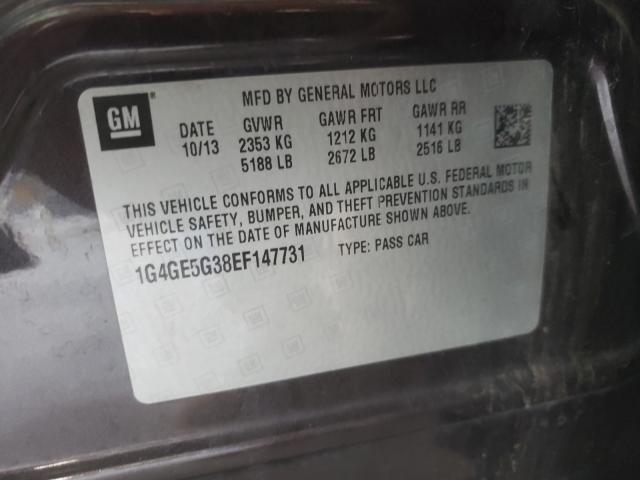 Photo 9 VIN: 1G4GE5G38EF147731 - BUICK LACROSSE P 