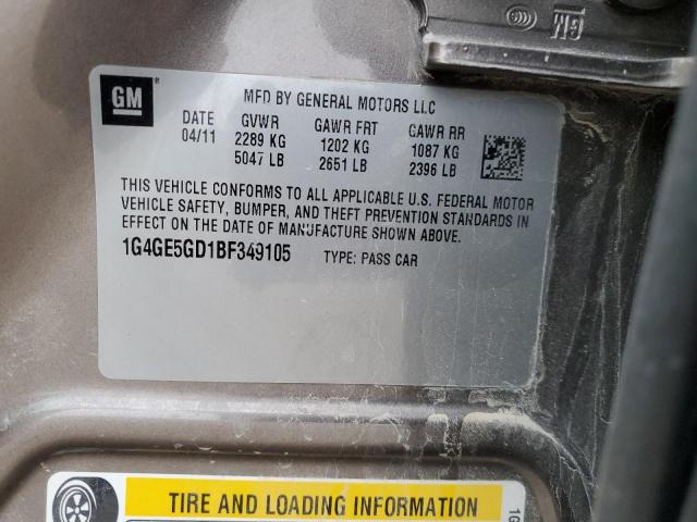 Photo 12 VIN: 1G4GE5GD1BF349105 - BUICK LACROSSE C 