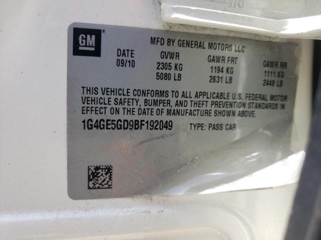 Photo 9 VIN: 1G4GE5GD9BF192049 - BUICK LACROSSE C 