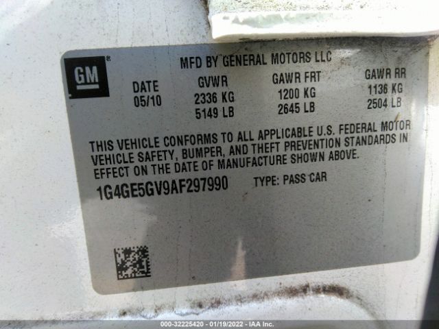 Photo 8 VIN: 1G4GE5GV9AF297990 - BUICK LACROSSE 