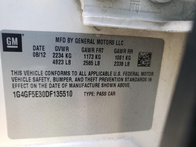 Photo 9 VIN: 1G4GF5E30DF135510 - BUICK LACROSSE P 