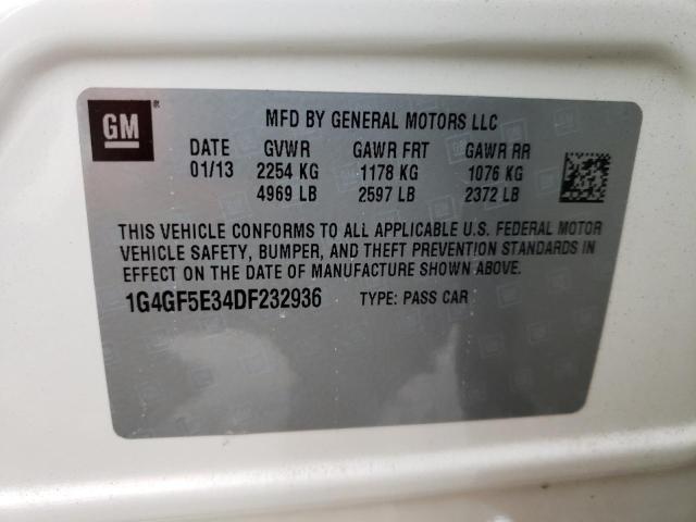 Photo 12 VIN: 1G4GF5E34DF232936 - BUICK LACROSSE P 