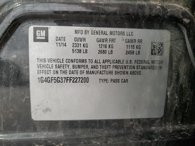 Photo 11 VIN: 1G4GF5G37FF227200 - BUICK LACROSSE P 