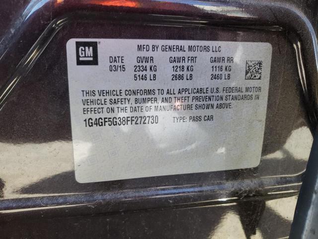 Photo 9 VIN: 1G4GF5G38FF272730 - BUICK LACROSSE P 