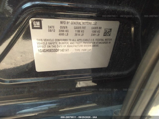 Photo 8 VIN: 1G4GH5E33DF146141 - BUICK LACROSSE 