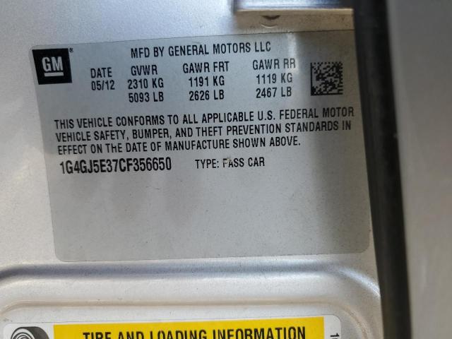 Photo 11 VIN: 1G4GJ5E37CF356650 - BUICK LACROSSE T 