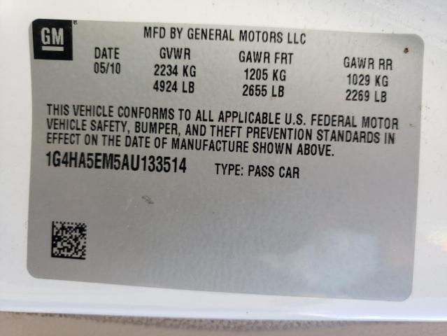 Photo 11 VIN: 1G4HA5EM5AU133514 - BUICK LUCERNE 