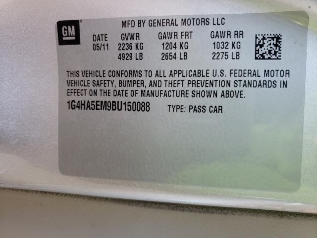 Photo 9 VIN: 1G4HA5EM9BU150088 - BUICK LUCERNE CX 