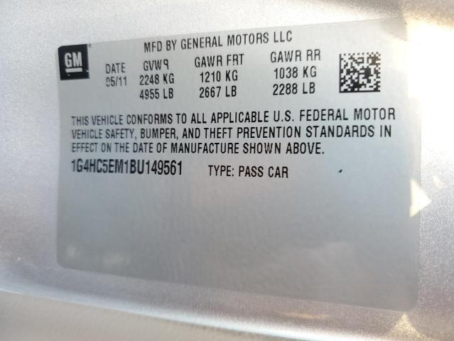 Photo 9 VIN: 1G4HC5EM1BU149561 - BUICK LUCERNE CX 