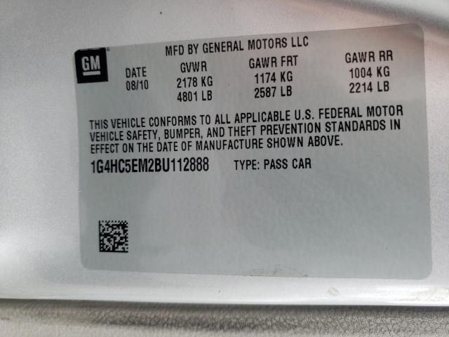 Photo 9 VIN: 1G4HC5EM2BU112888 - BUICK LUCERNE CX 