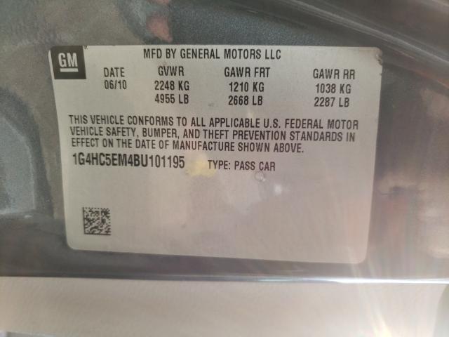 Photo 9 VIN: 1G4HC5EM4BU101195 - BUICK LUCERNE CX 