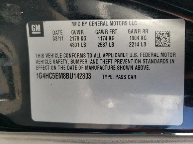 Photo 9 VIN: 1G4HC5EM8BU142803 - BUICK LUCERNE CX 