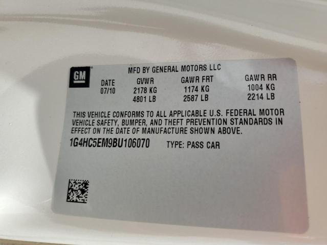 Photo 12 VIN: 1G4HC5EM9BU106070 - BUICK LUCERNE 