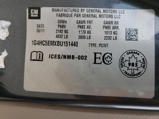 Photo 9 VIN: 1G4HC5EMXBU151440 - BUICK LUCERNE CX 