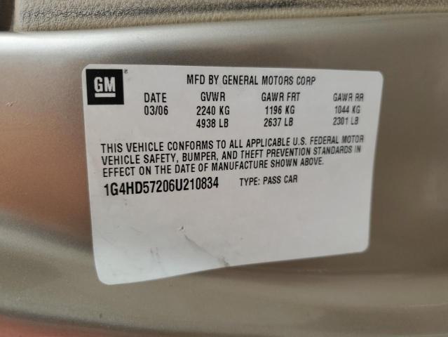 Photo 11 VIN: 1G4HD57206U210834 - BUICK LUCERNE CX 