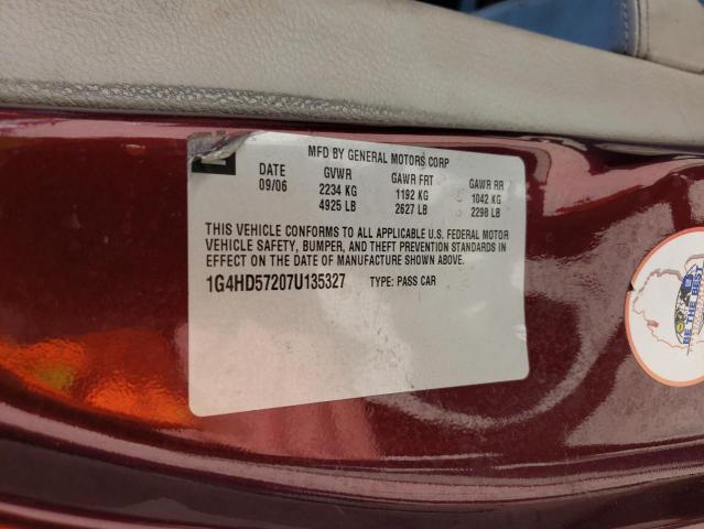 Photo 12 VIN: 1G4HD57207U135327 - BUICK LUCERNE 