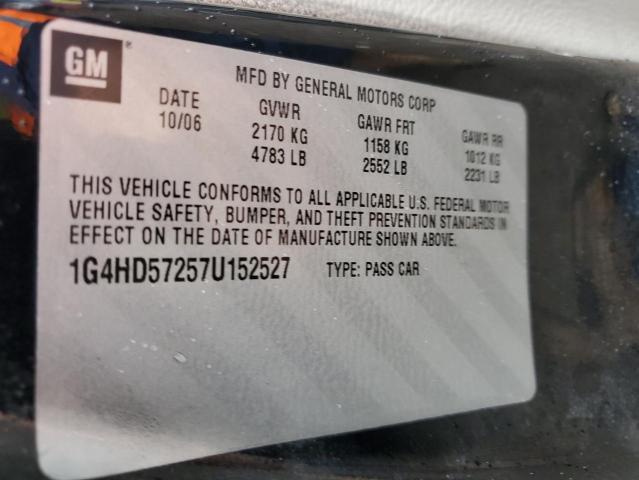 Photo 11 VIN: 1G4HD57257U152527 - BUICK LUCERNE 