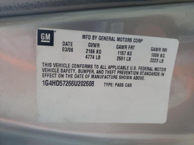 Photo 11 VIN: 1G4HD57266U202608 - BUICK LUCERNE 