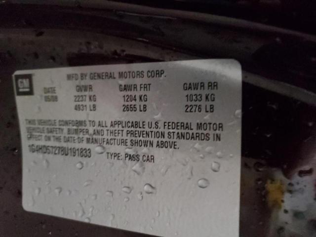 Photo 12 VIN: 1G4HD57278U191833 - BUICK LUCERNE 