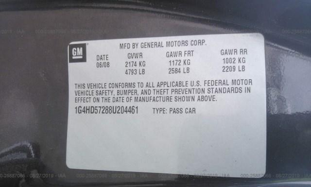 Photo 8 VIN: 1G4HD57288U204461 - BUICK LUCERNE 