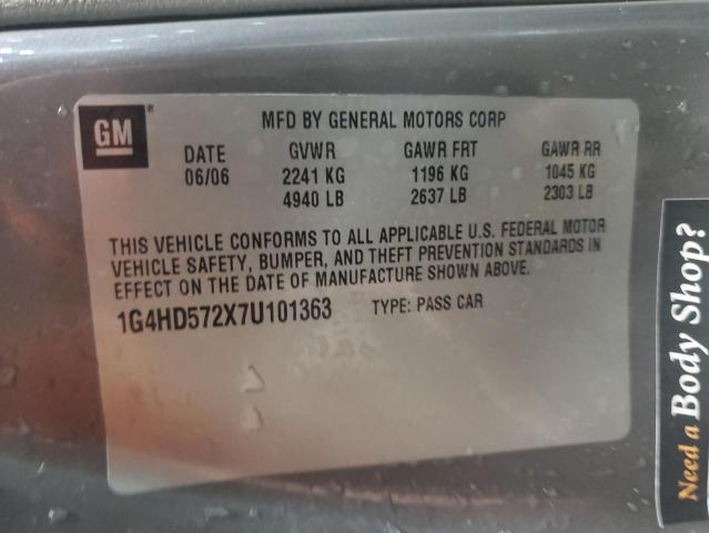 Photo 11 VIN: 1G4HD572X7U101363 - BUICK LUCERNE 