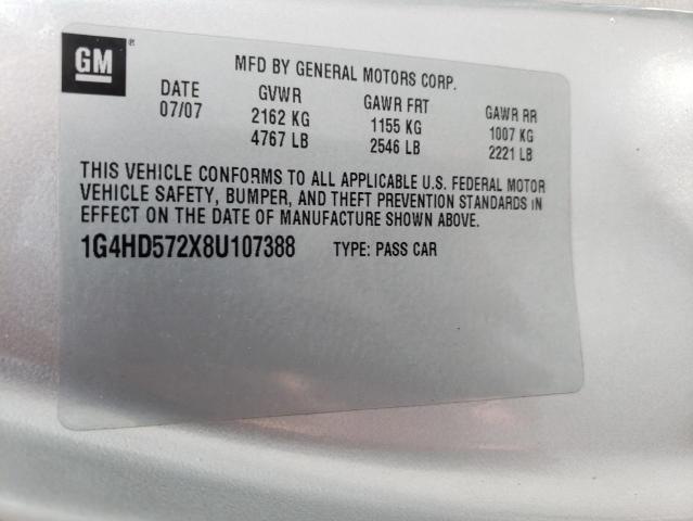 Photo 11 VIN: 1G4HD572X8U107388 - BUICK LUCERNE 