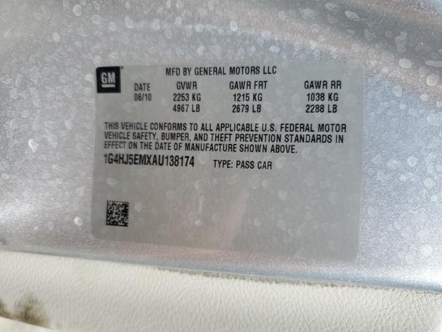 Photo 12 VIN: 1G4HJ5EMXAU138174 - BUICK LUCERNE CX 