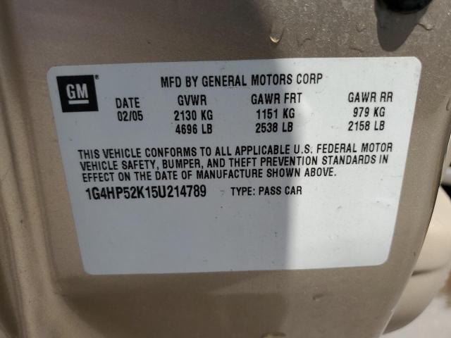 Photo 11 VIN: 1G4HP52K15U214789 - BUICK LESABRE CU 