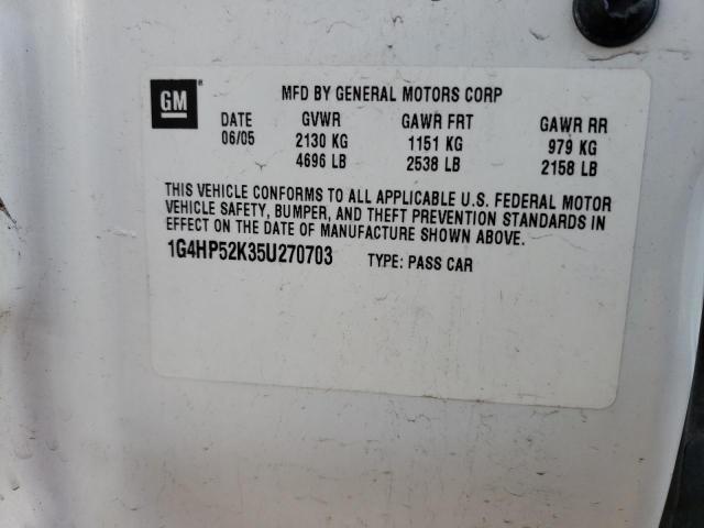 Photo 12 VIN: 1G4HP52K35U270703 - BUICK LESABRE 