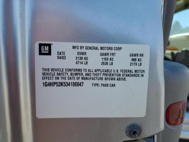 Photo 12 VIN: 1G4HP52K534186847 - BUICK LESABRE CU 